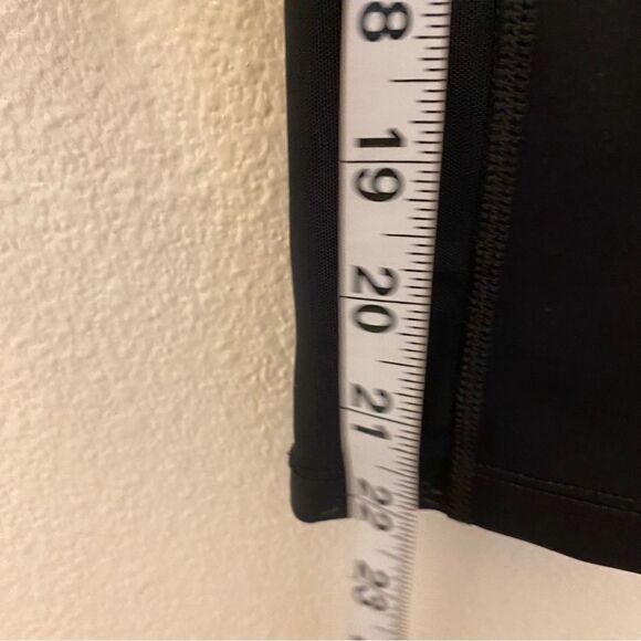 Nike Power Epic Crop mesh running Leggings 938602-010 Black back zipper pocket S - Picture 12 of 13